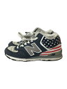 【中古】NEW BALANCE◆ローカットスニーカー/24cm/NVY/H574JAMB【シューズ】