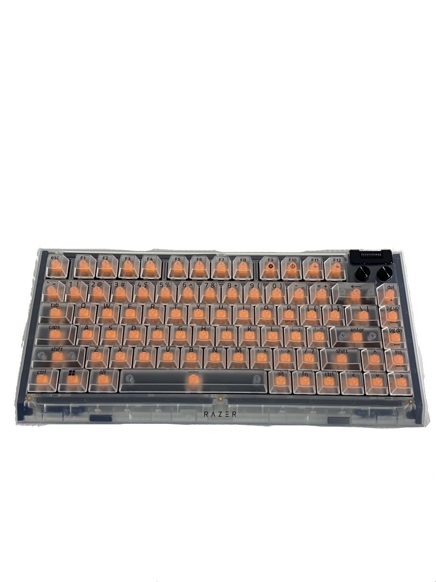 【中古】Razer◆キーボード BlackWidow V4 75 RZ03-05003500-R3M1 [Phantom White]【パソコン】