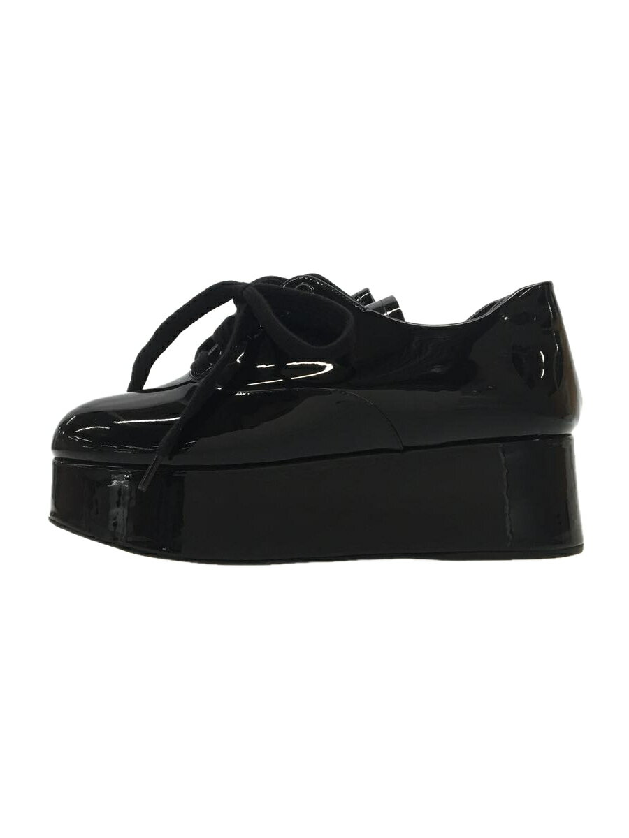 【中古】MIU MIU◆ドレスシューズ/37/BLK/エナメル【シューズ】