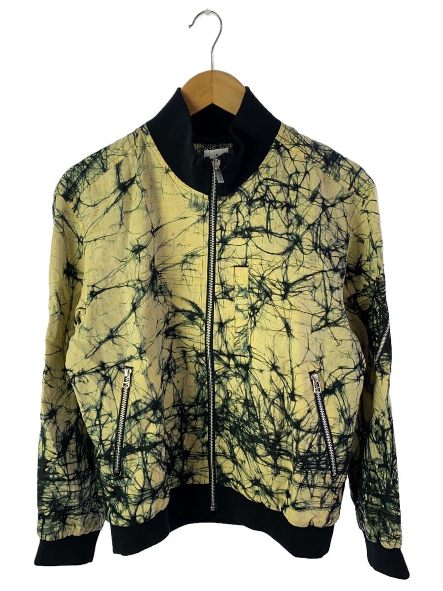 【中古】ISSEY MIYAKE MEN◆19SS/ろうけつ染/ジャケット/1/リネン/BEG/総柄【メンズウェア】