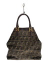 【中古】FENDI◆トートバッグ/--/BRW/総柄【バッグ】