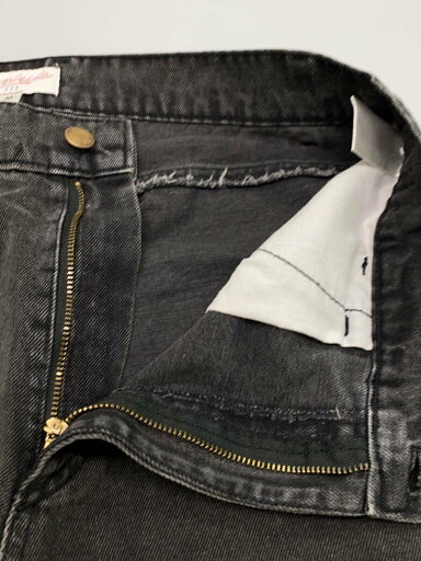 【中古】YARDSALE◆ボトム/M/--/BLK/無地【メンズウェア】