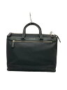 【中古】CK Calvin Klein◆ブリーフケース/BLK/828511/ショルダー欠品/レザー擦れ・前面ファスナー持ち手割れ【バッグ】