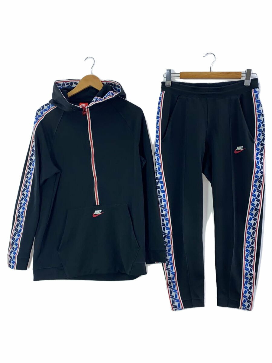 【中古】NIKE◆セットアップ/S/コットン/BLK/無地/AJ2296-010//【メンズウェア】