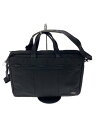 【中古】PORTER◆ブリーフケース/キャンバス/BLK/無地/627-17503//【バッグ】