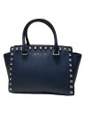 【中古】MICHAEL KORS◆ハンドバッグ/レザー/NVY/無地/35H8SSMS2L【バッグ】
