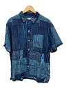 【中古】KUON◆アロハシャツ/M/レーヨン/IDG/総柄/2101-sh0517【メンズウェア】(4)