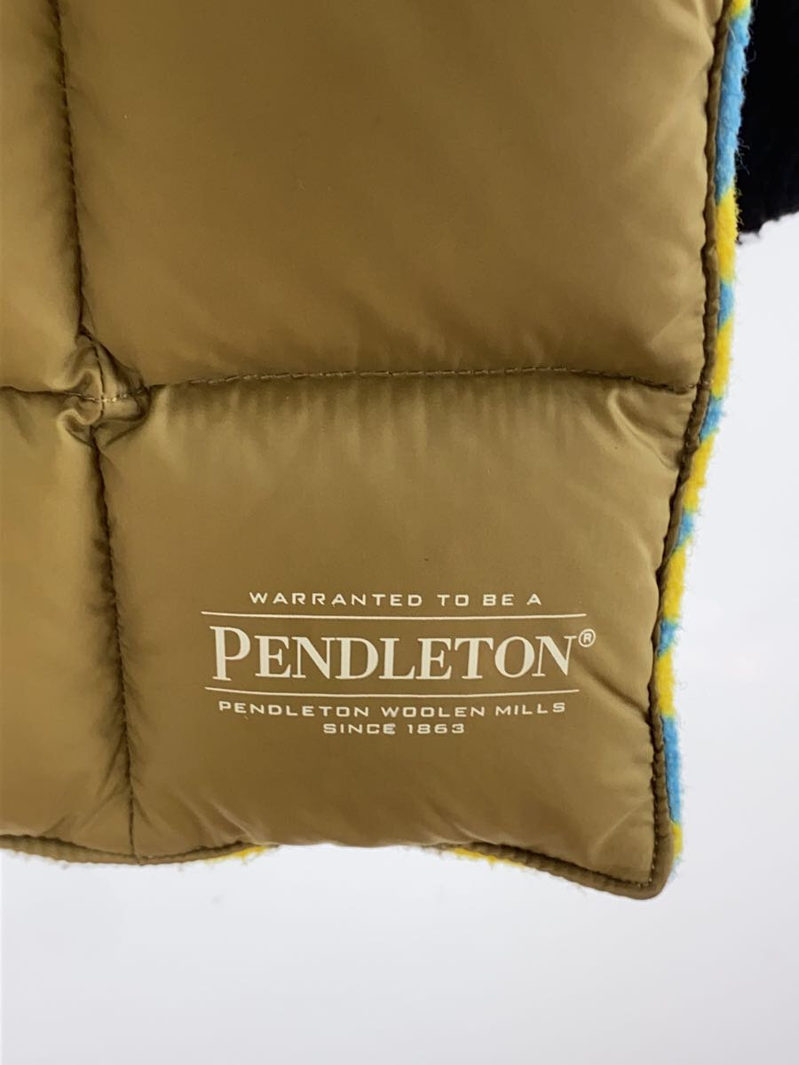 【中古】PENDLETON◆ネイティブ フリースマフラー/KHK/メンズ【服飾雑貨他】