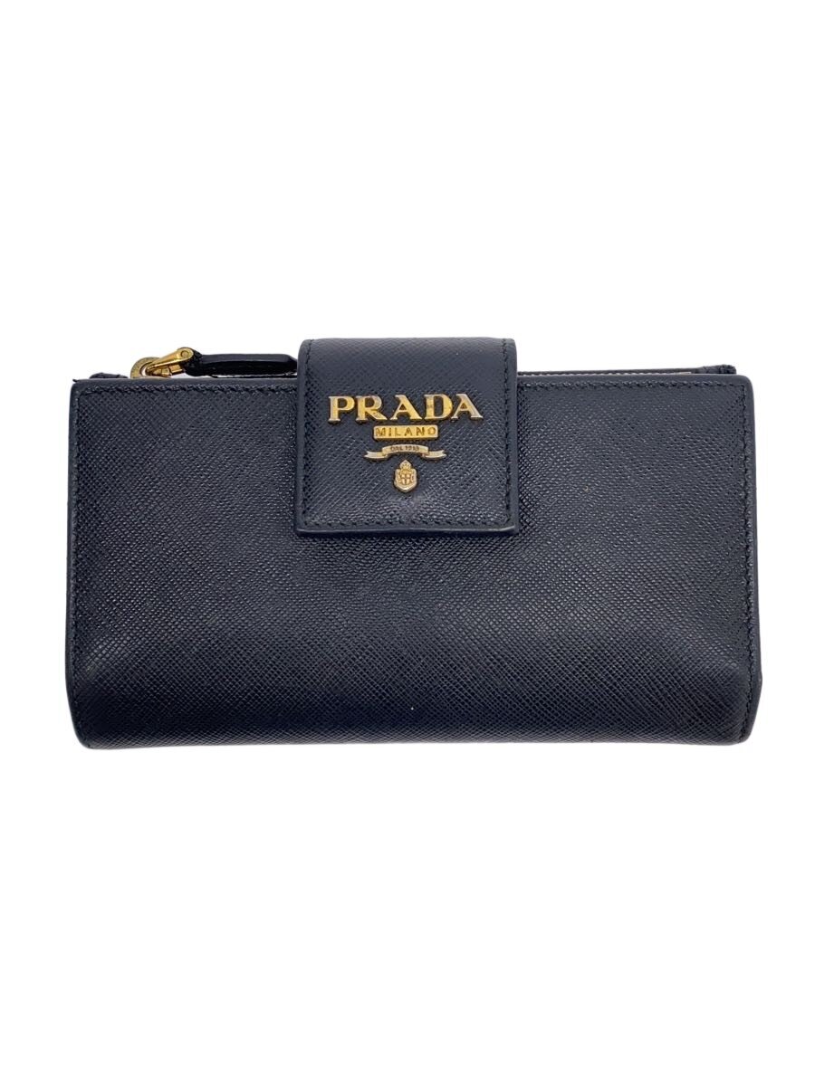 【中古】PRADA◆長財布/--/BLK/レディース【服飾雑貨他】