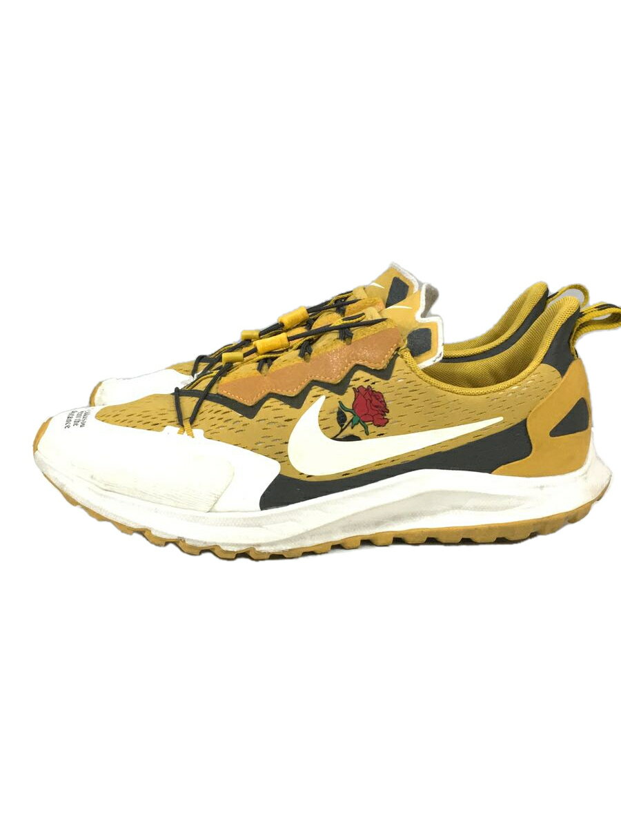 【中古】NIKE◆CD0383-700/ZM PEGASUS 36 TR/GYAKUSOU/ズームペガサストレーナー/イエロー【シューズ】