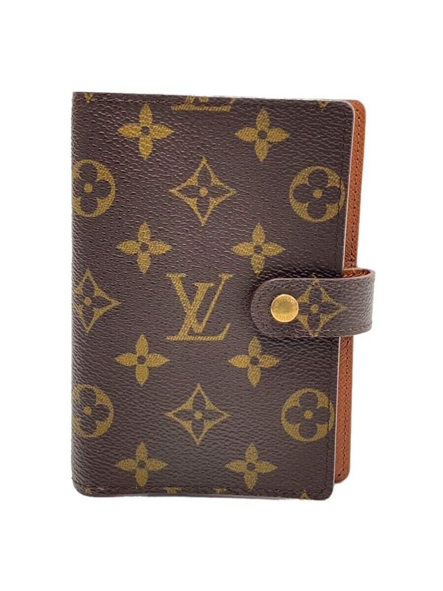 【中古】LOUIS VUITTON◆アジェンダPM_モノグラム_BRW/--/BRW/メンズ//【服飾雑貨他】(3.0)
