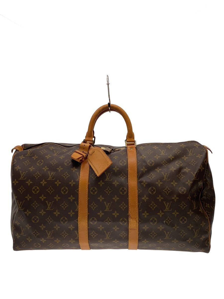 Boston Bags - 【中古】LOUIS VUITTON◆キーポル55_モノグラム・キャンバス/PVC/BRW【バッグ】
