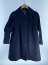 【中古】ANNA SUI Mini◆コート/150cm/ウール/NVY/7114309-370//【キッズ】