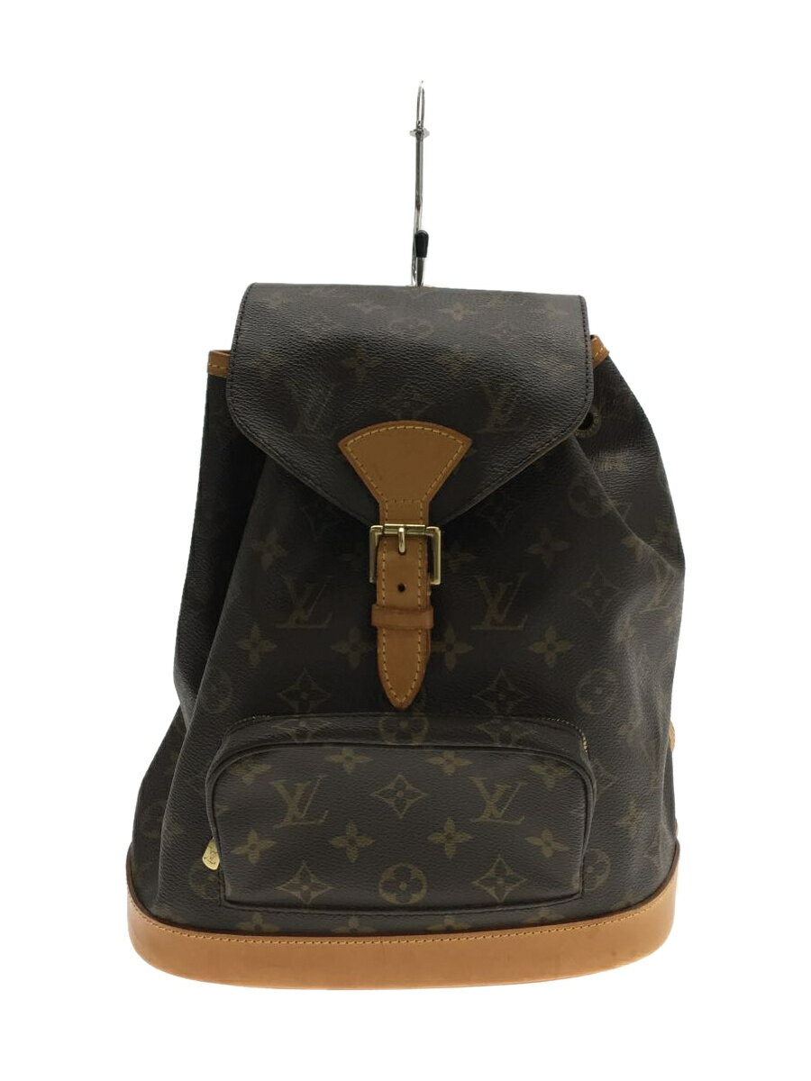 【中古】LOUIS VUITTON◆1)ミニ・モンスリ_モノグラム・キャンバス_BRW/PVC/BRW【バッグ】