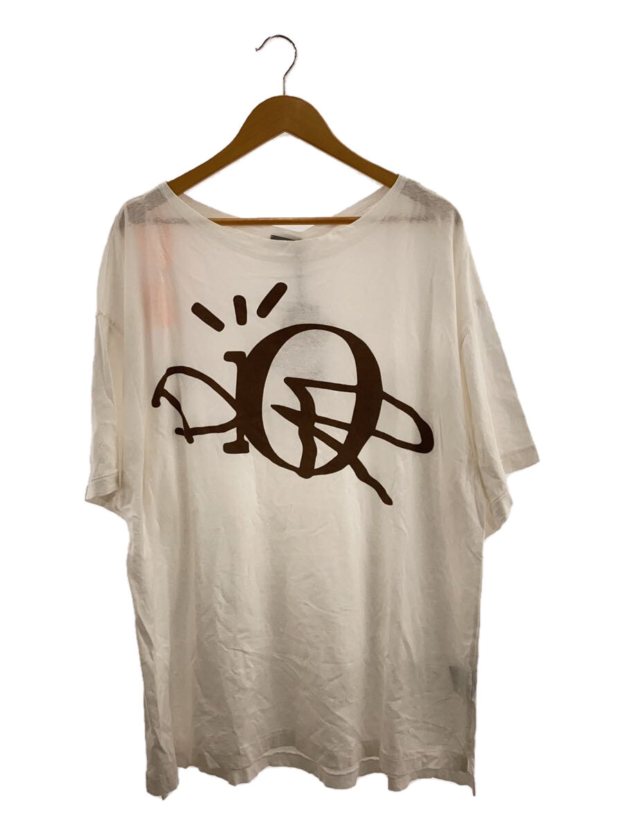 【中古】Dior HOMME◆22AW/Travis Scott Cactus Jack Oversized Tee/XL/コットン/WHT//【メンズウェア】