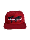【中古】Supreme◆19SS World 5-Panel Cap/キャップ/FREE/ポリエステル/RED【服飾雑貨他】