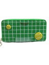 【中古】kate spade new york◆コートサイドジップアラウンドコンチネンタルウォレット/FRESH GREE長財布/レザー/GRN/レデ【服飾雑貨...