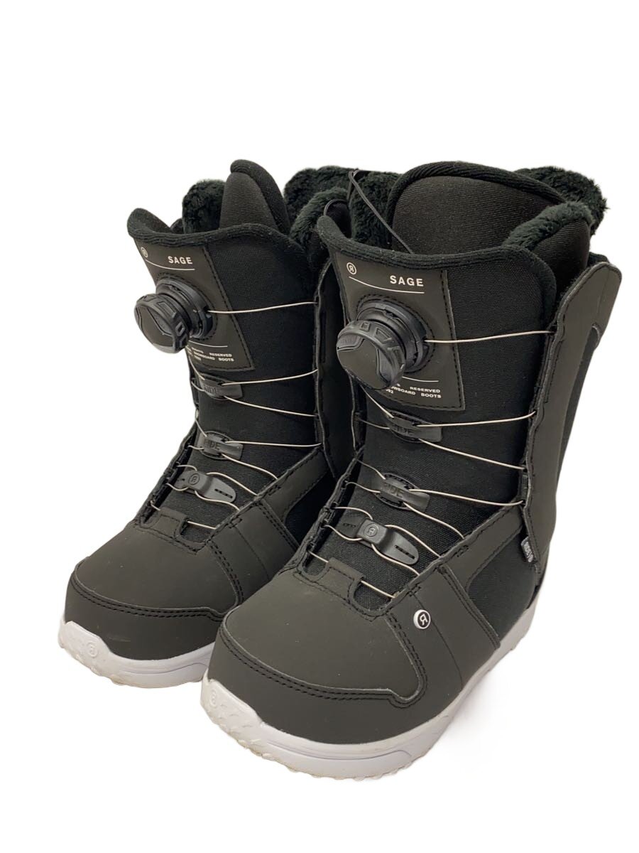 【中古】RIDE◆スノーボードブーツ/23cm/BOA/BLK/SAGE【スポーツ】