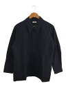 【中古】MY＿◆COTTON NYLON OVERSIZED SHIRT JACKET/長袖シャツ/1/コットン/NVY/無地/【メンズウェア】