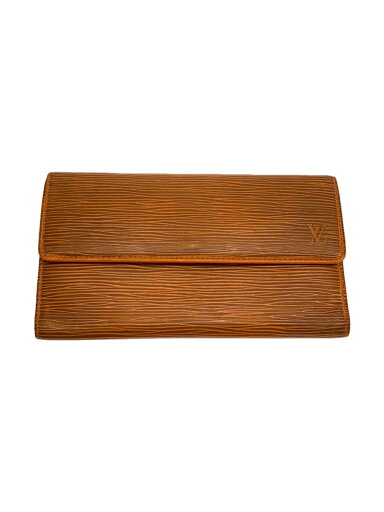 【中古】LOUIS VUITTON◆ポルト・トレゾール・インターナショナル_エピ_ORN/レザー/ORN/無地/レディース【服飾雑貨他】 【中古】LOUIS VUITTON◆ポルト・トレゾール・インターナショナル_エピ_ORN/レザー/ORN/無地/レディース【服飾雑貨他】