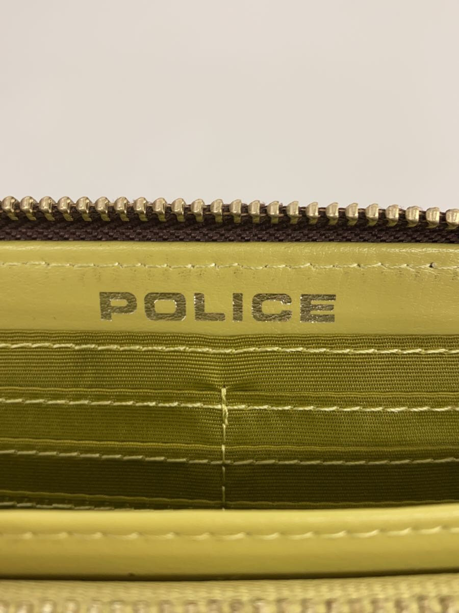 【中古】POLICE◆長財布/レザー/BRW/無地/メンズ/PA-59903//【服飾雑貨他】