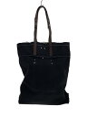 【中古】Maison Margiela◆21年/FOLD OVER TOTE/トートバッグ/キャンバス/BLK/無地/S55WC0126【バッグ】