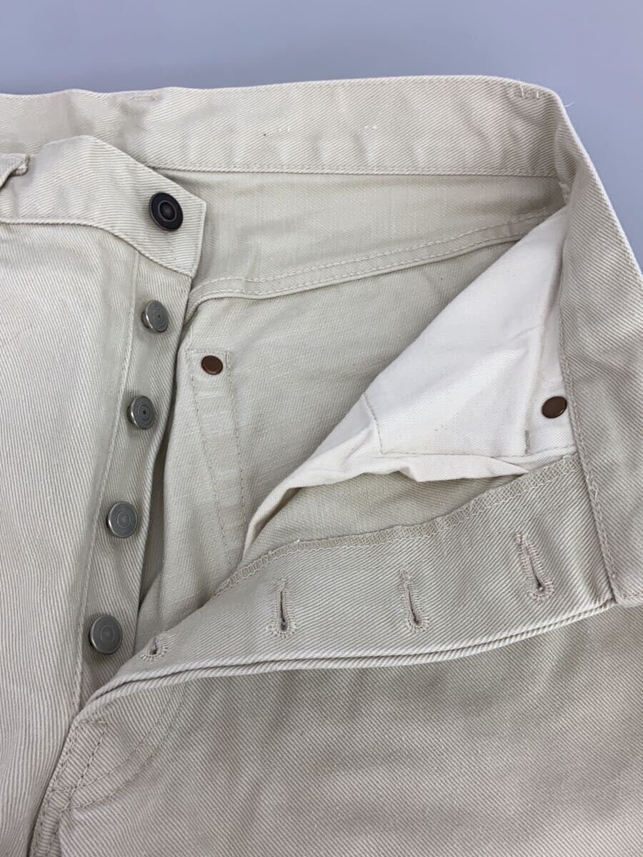 【中古】ANATOMICA◆カットオフ/ボトム/31/コットン/WHT/530-581-20【メンズウェア】