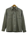 【中古】McGREGOR◆40s/開襟/筆記体タグ/長袖シャツ/S/ウール/ブルー/チェック/ヴィンテージ【メンズウェア】(4)