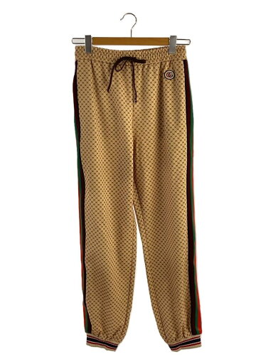 【中古】GUCCI◆ボトム/M/ポリエステル/BEG/総柄/655198【レディースウェア】 【中古】GUCCI◆ボトム/M/ポリエステル/BEG/総柄/655198【レディースウェア】