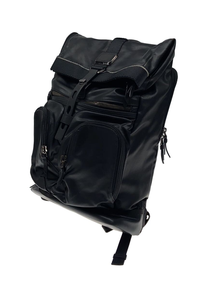 【中古】TUMI◆ALPHA BRAVO/Logistics Flap Lid Backpack/PVC/BLK/232659DSVE//【バ...