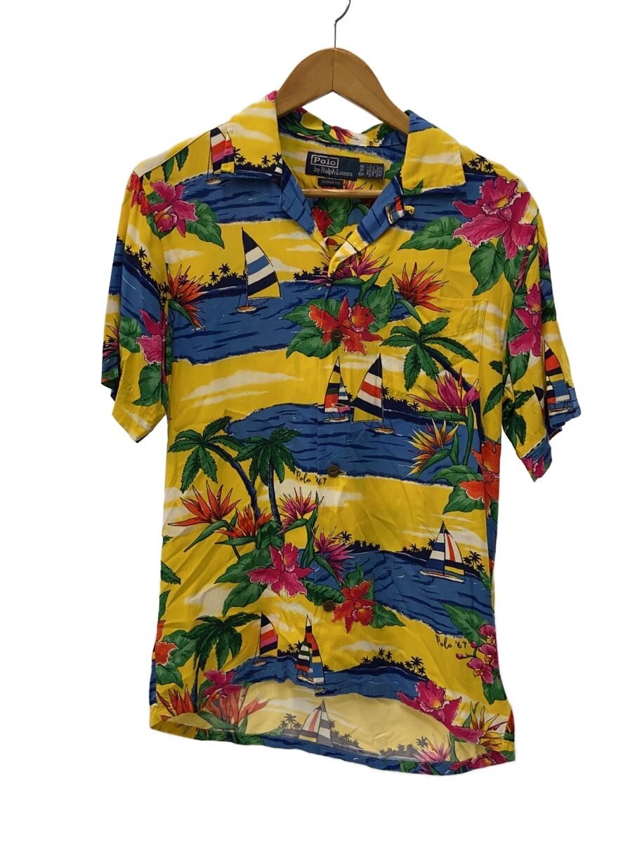 【中古】POLO RALPH LAUREN◆アロハシャツ/XS/レーヨン/YLW//【メンズウェア】