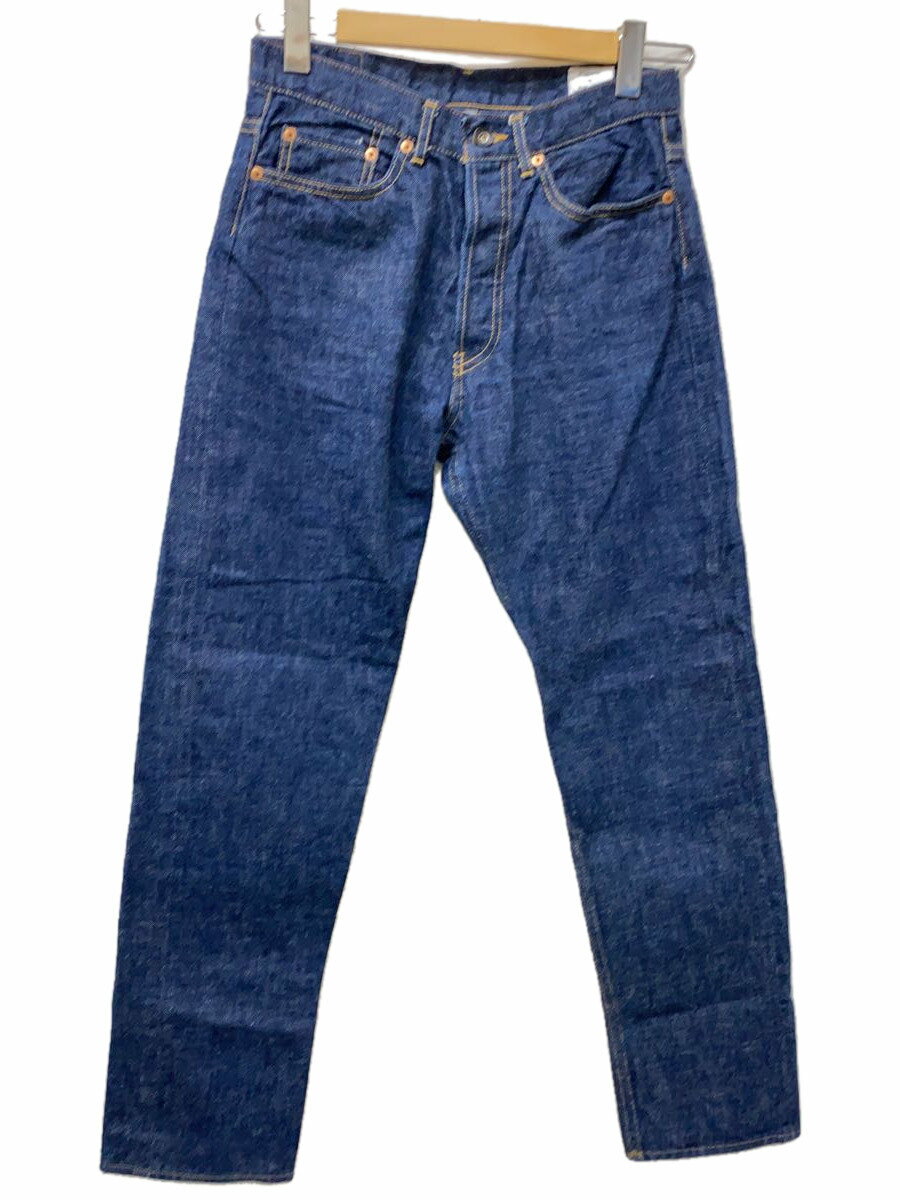 【中古】BLUE WORK◆ストレートパンツ/29/コットン/NVY/無地/54-04-21-04001/22SS【メンズウェア】