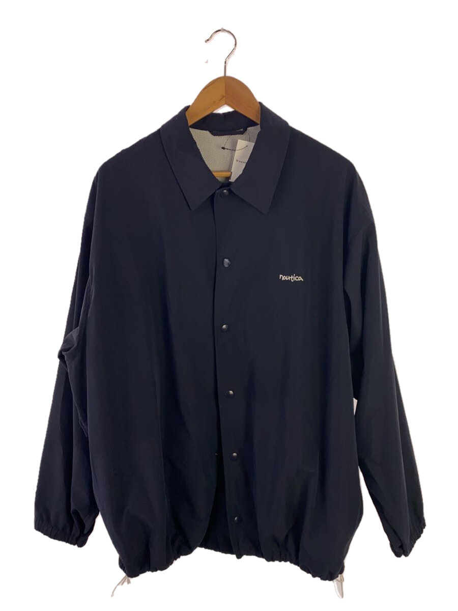 【中古】NAUTICA◆FREAKS別注/コーチジャケット/L/ポリエステル/NVY/無地/211-1518【メンズウェア】