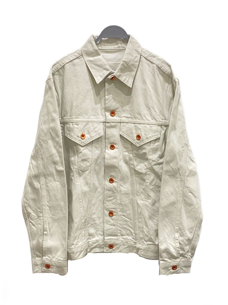 【中古】BRUNABOINNE◆J/L.AデニムジャンパーホワイトOW/Gジャン/XL/デニム/CRM/5510【メンズウェア】