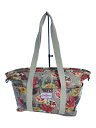 【中古】Cath Kidston◆2WAYトートバッグ/マザーズバッグ/PVC/BRW/花柄【バッグ】