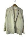 【中古】Graphpaper◆25SS/Silk Noil Viscose Oversized Jacket/2/シルク/WHT【メンズウェア】