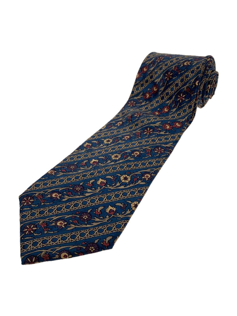 【中古】Christian Dior◆ネクタイ/シルク/BLU/総柄/メンズ【服飾雑貨他】