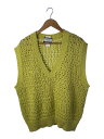 【中古】TAAKK◆Hand Knit Vest/2/コットン/YLW/TA23SS-KN170【メンズウェア】