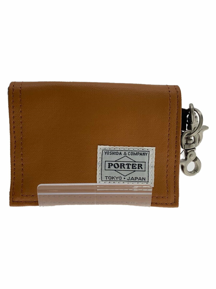【中古】PORTER◆コインケース/キャメル/メンズ【服飾雑貨他】