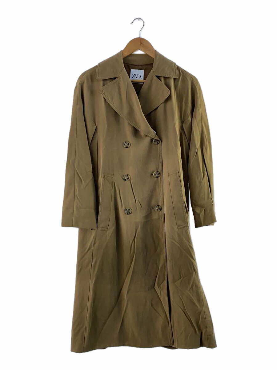 【中古】ZARA◆トレンチコート/XS/ポリエステル/CML【レディースウェア】