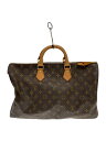 【中古】LOUIS VUITTON◆1)スピーディ40_モノグラム・キャンバス_BRW/PVC/BRW【バッグ】