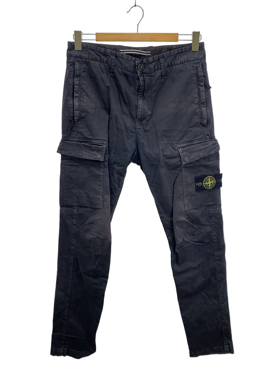 【中古】STONE ISLAND◆PANTALONE REGULAR TAPERED/ボトム/30/コットン/GRY/無地/801530404//【メンズウェア】