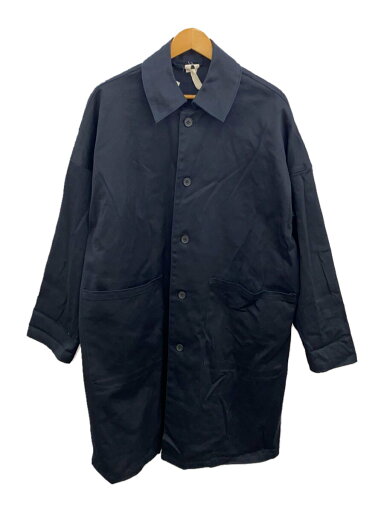 【中古】YARMO◆コート/S/コットン/NVY/無地/YAR-24AW 02ST//【レディースウェア】 【中古】YARMO◆コート/S/コットン/NVY/無地/YAR-24AW 02ST//【レディースウェア】