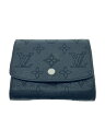 【中古】LOUIS VUITTON◆ポルト・フォイユ・イリスコンパクト_マヒナ_BLK_ノワール/レザー/BLK/レディース【服飾雑貨他】(4)