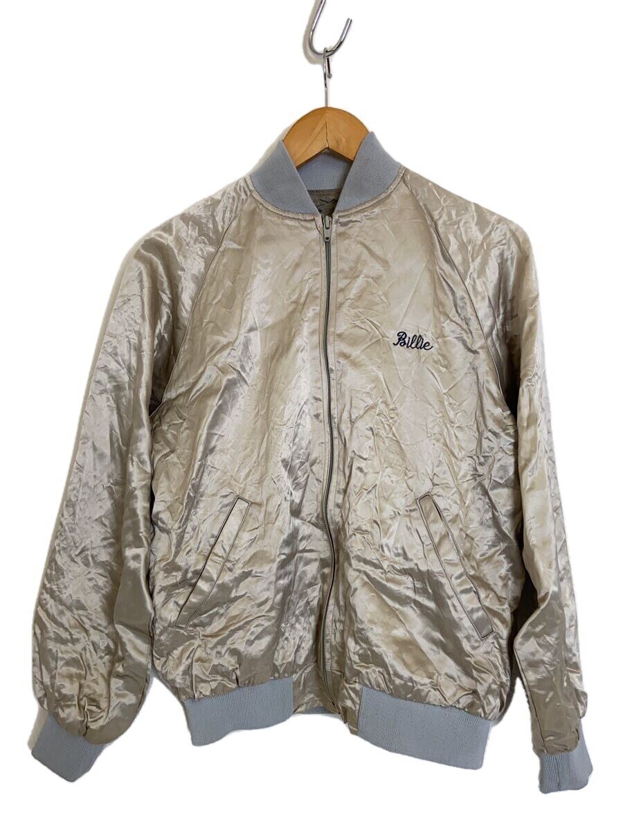 【中古】スカジャン/S/--/BEG/YKK USA/USA製/アセテート/80s【メンズウェア】