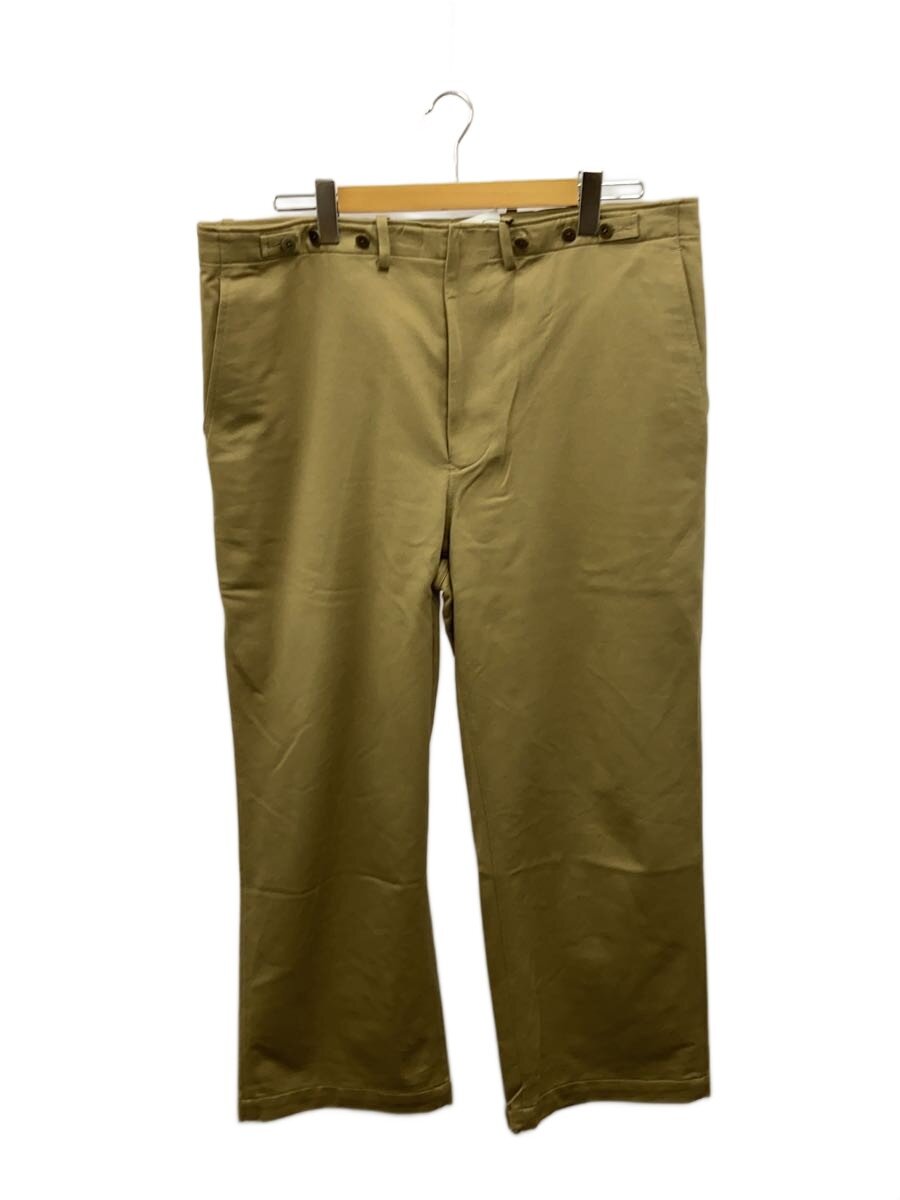 GGG/25SS/Millitary Wide Pants/ボトム/M/コットン/BEG/01-01-1546