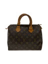 【中古】LOUIS VUITTON◆1)スピーディ25_モノグラム・キャンバス_BRW/PVC/BRW【バッグ】
