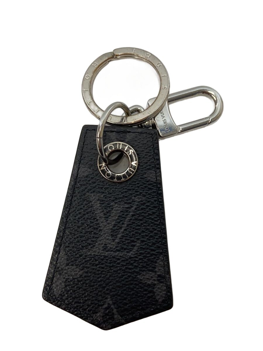 【中古】LOUIS VUITTON◆キーホルダー・アンシャッペ_モノグラム・エクリプス/キャンバス/BLK/メンズ【服飾雑貨他】