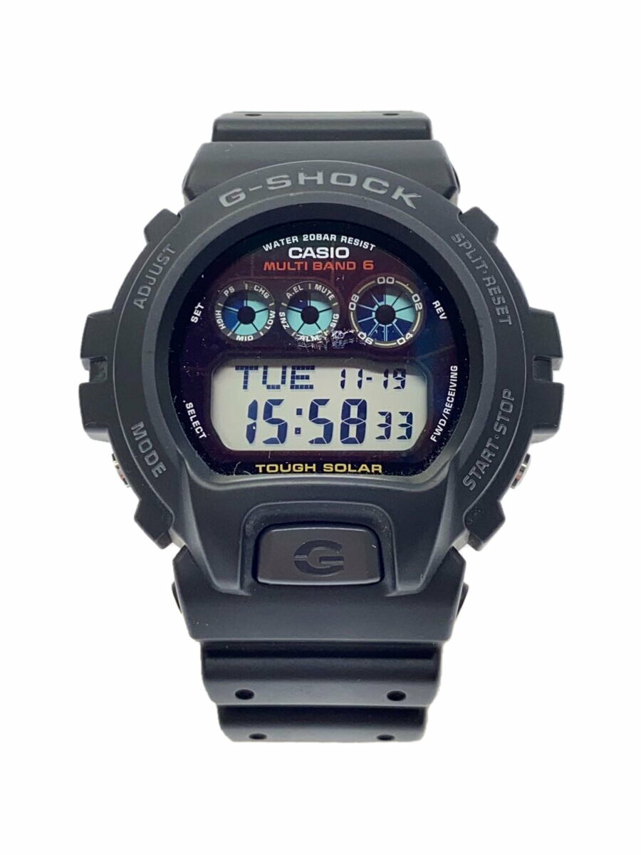 【中古】CASIO◆ソーラー腕時計・G-SHOCK/デジタル/BLK【服飾雑貨他】