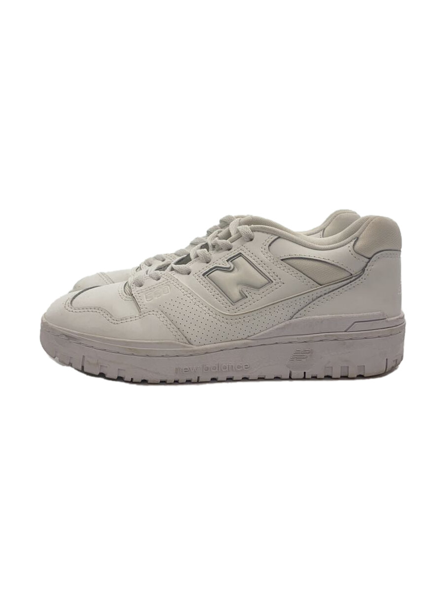 【中古】NEW BALANCE◆BB550/ホワイト/25cm/WHT【シューズ】